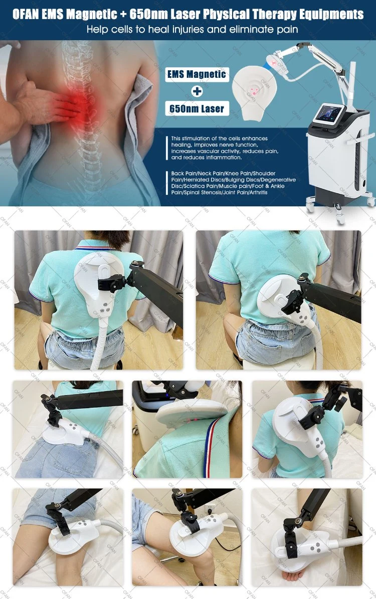 EMS 650nm Laser Therapy Device Pulsed Electro Magnetic Therapy Joint Pain Relief Laser Device